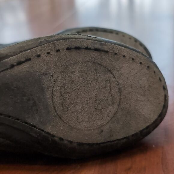 Tory Burch Black Caroline Leather Ballet Flats Sz 7.5 - Picture 15 of 15